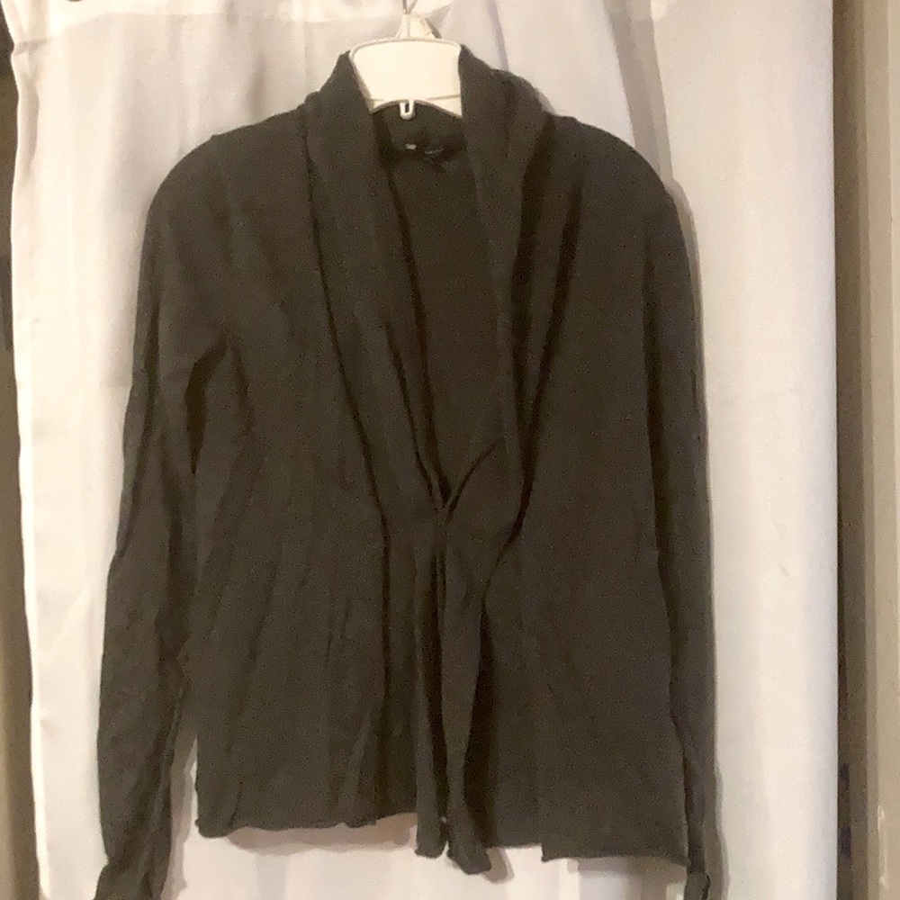 Gap gray silk blend cardigan size XS